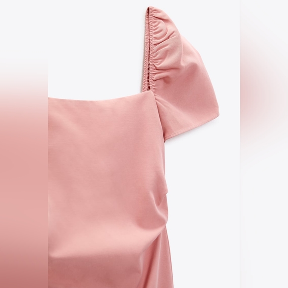 ZARA LINEN BLEND SHORT DRESS - Picture 6 of 6